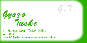 gyozo tuske business card